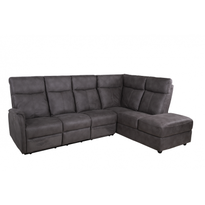 Power Reclining Sectional 6377 with right lounger (Hero 019)